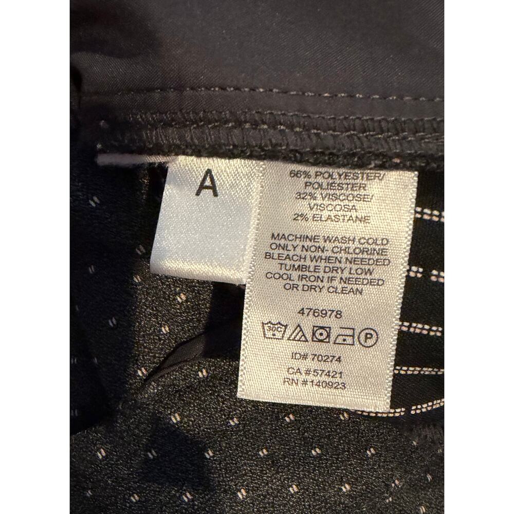 LOFT Marisa Skinny Pants Size 10 | Gray Polka Dot Ankle Trousers | Workwear - Picture 4 of 4